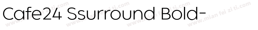 Cafe24 Ssurround Bold字体转换